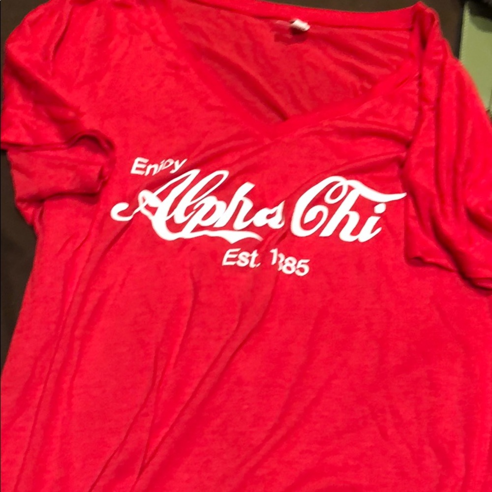 NEW Coca Cola themed alpha chi omega AXO shirt